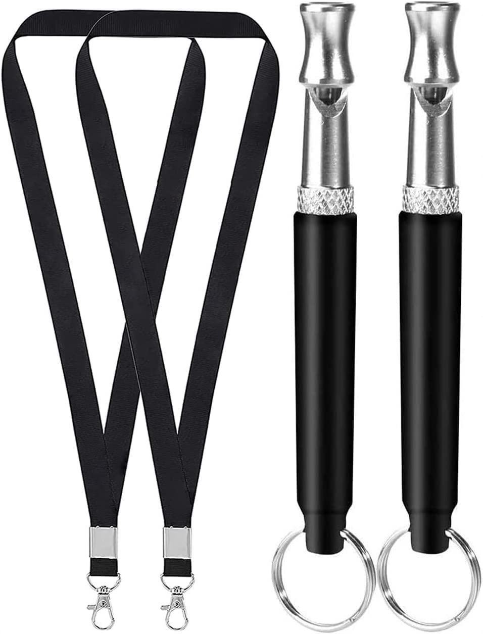 Dog Training Whistle with Neck Lanyard, High-Frequency Pet Recall & Command Training Flute, Portable Puppy Behaviour Training Accessory