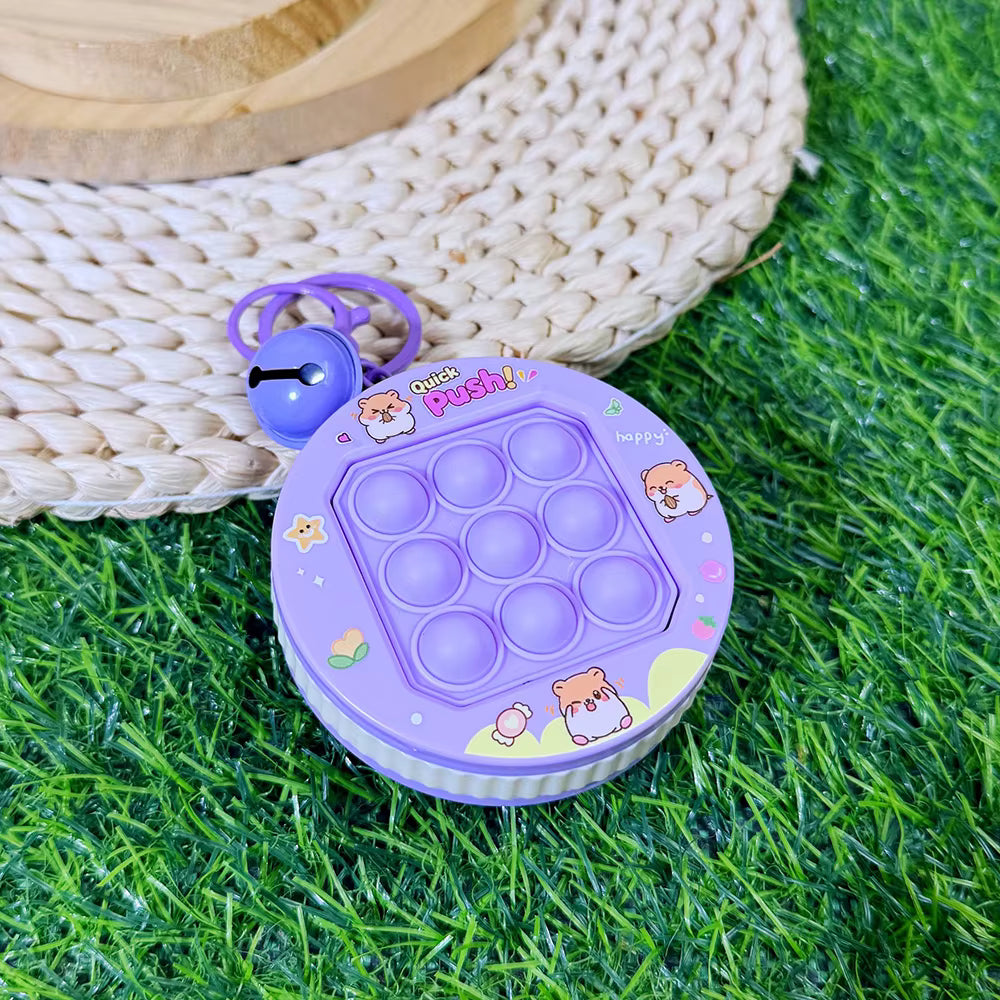 Creative Cartoon Style Keychain Toy Pendant Stress-Relieving Squeezing Fidget Gift Made of Lightweight Plastic