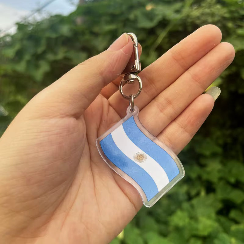 Msiches Support Custom Decorative Pendant Soccer Fans Countries Argentina Flag Design Travel Souvenir Gift Acrylic Keychains (Copy) (Copy) (Copy) (Copy) (Copy)