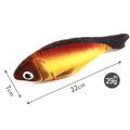 Realistic Fish-Shaped Catnip Plush Cat Toy, Soft Interactive Kicker & Chew Play Toy, Assorted Aquatic Fish Designs for Indoor Cats