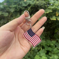 Msiches Support Custom Decorative Pendant Soccer Fans Countries USA Flag Design Travel Souvenir Gift Acrylic Keychains