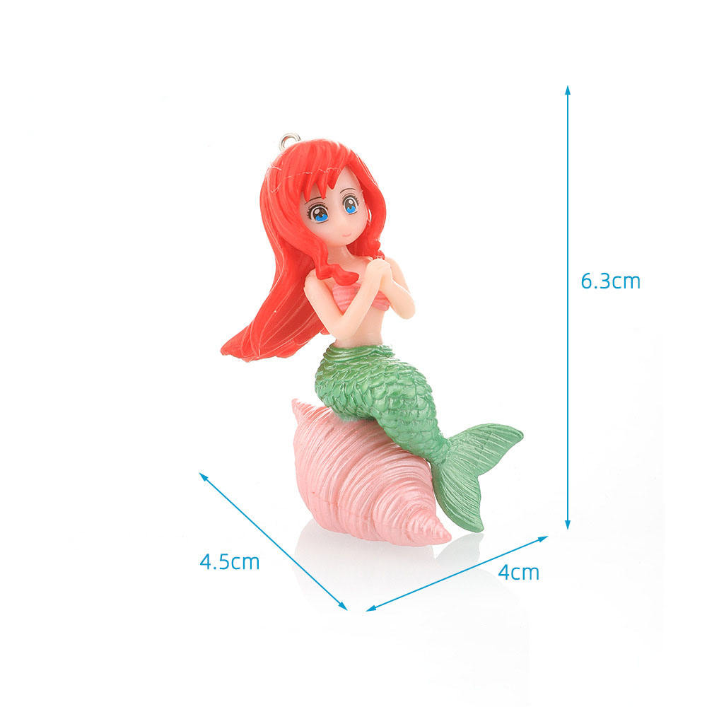 Mini PVC Shellfish Aquarium Ornament, Cute Colourful Micro Landscape Fish Tank Decoration, Small Aquatic Scenery Accessory in 4 Colours