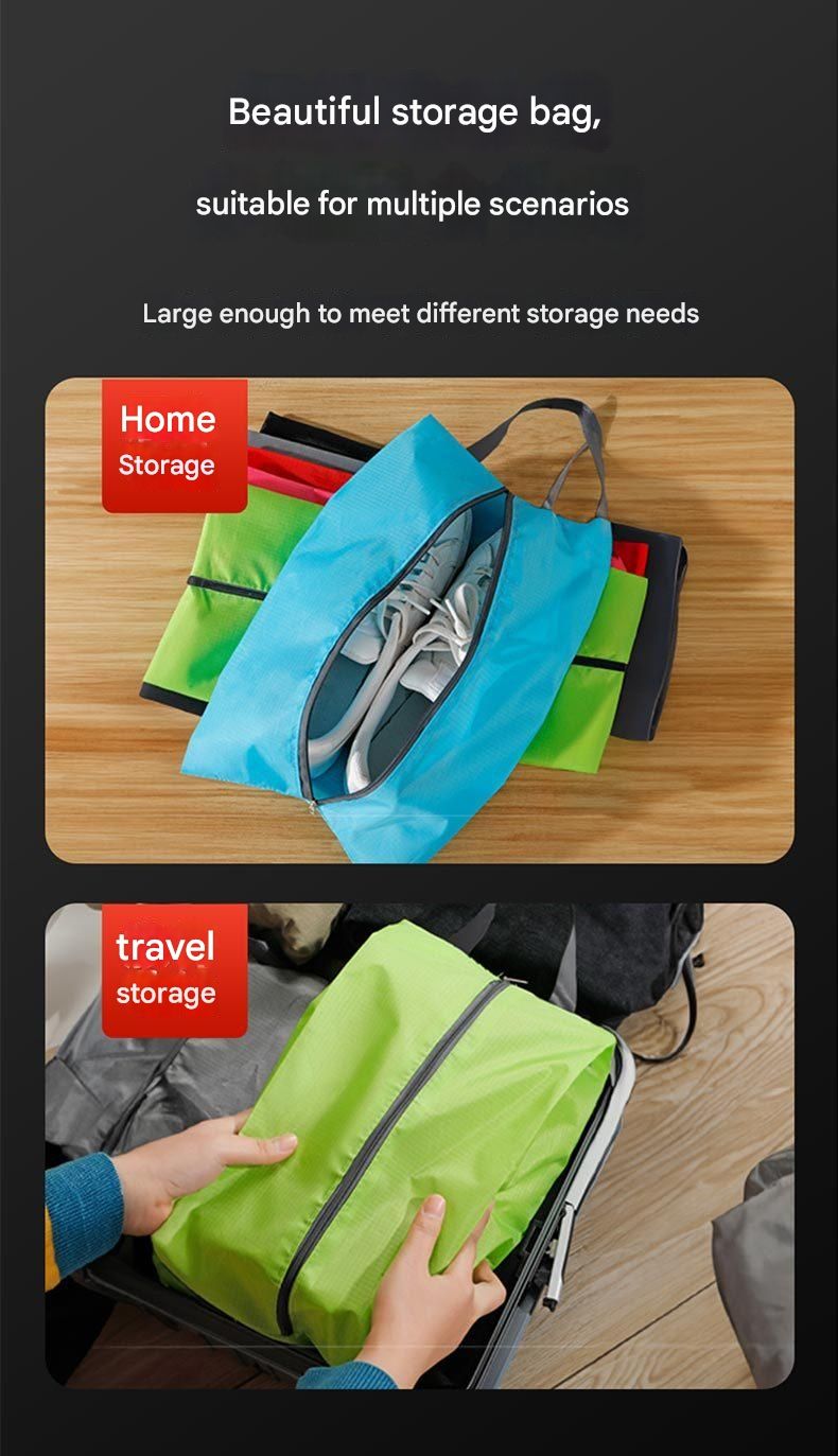 Portable Shoe Storage Bags Travel Shoe Cover Pouch Pocket Unisex Zipper Organizer Bag Shoe Storage Pack