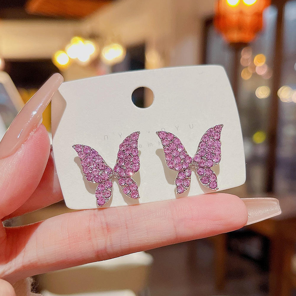 Butterfly Crystal Earrings for Women –  Statement Jewellery