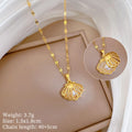 Cute Luxury Golden Shell Elegant Necklace – Pendant for Women