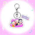 Creative kpop Cartoon Style Keychain Toy Pendant Stress-Relieving Squeezing Fidget Gift Made of Lightweight Plastic (Copy)