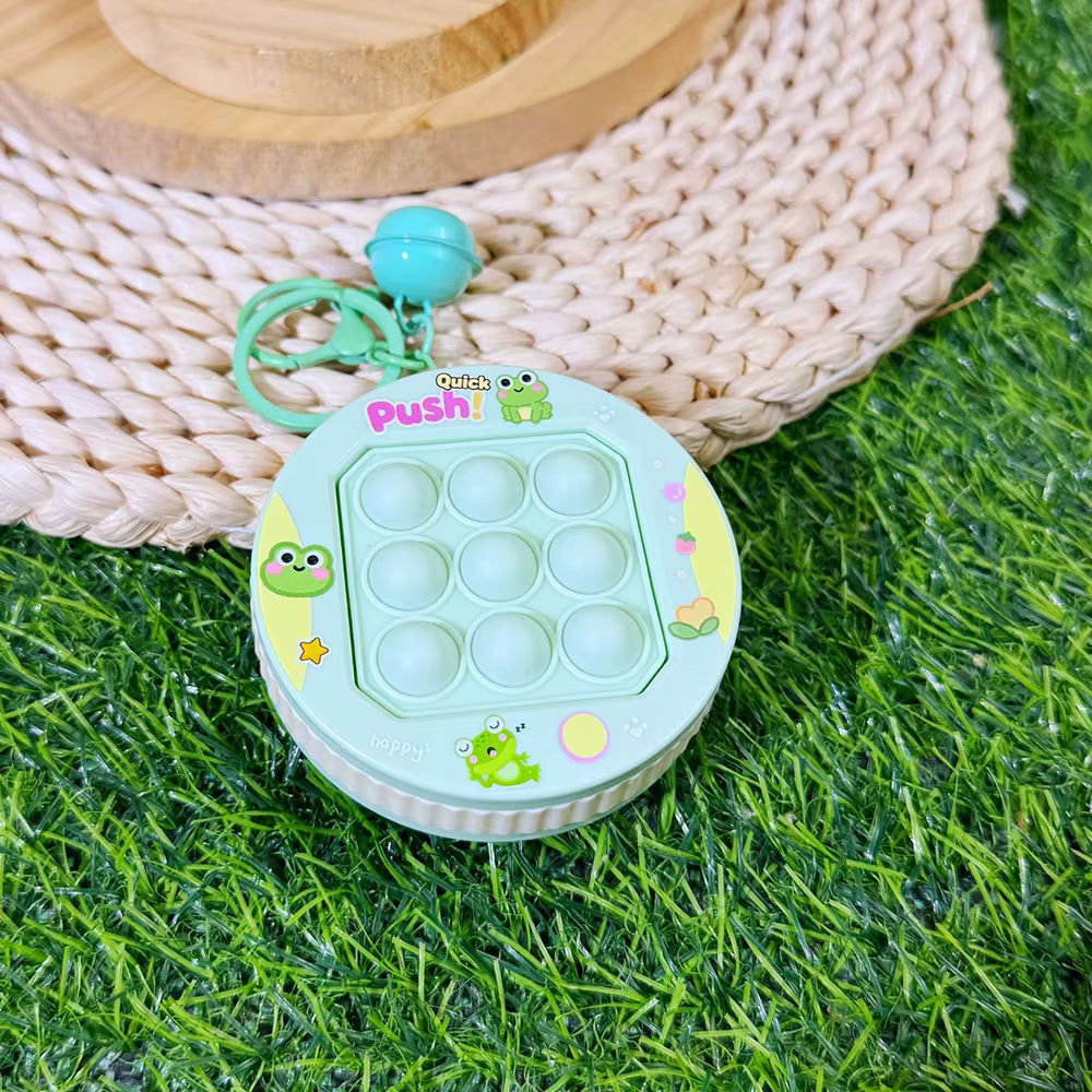 Creative Cartoon Style Keychain Toy Pendant Stress-Relieving Squeezing Fidget Gift Made of Lightweight Plastic