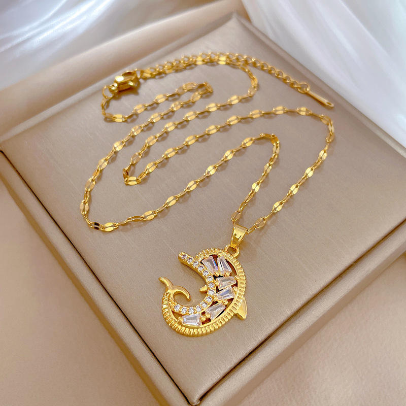 Cute Dolphin Luxury Elegant Necklace – Pendant for Women