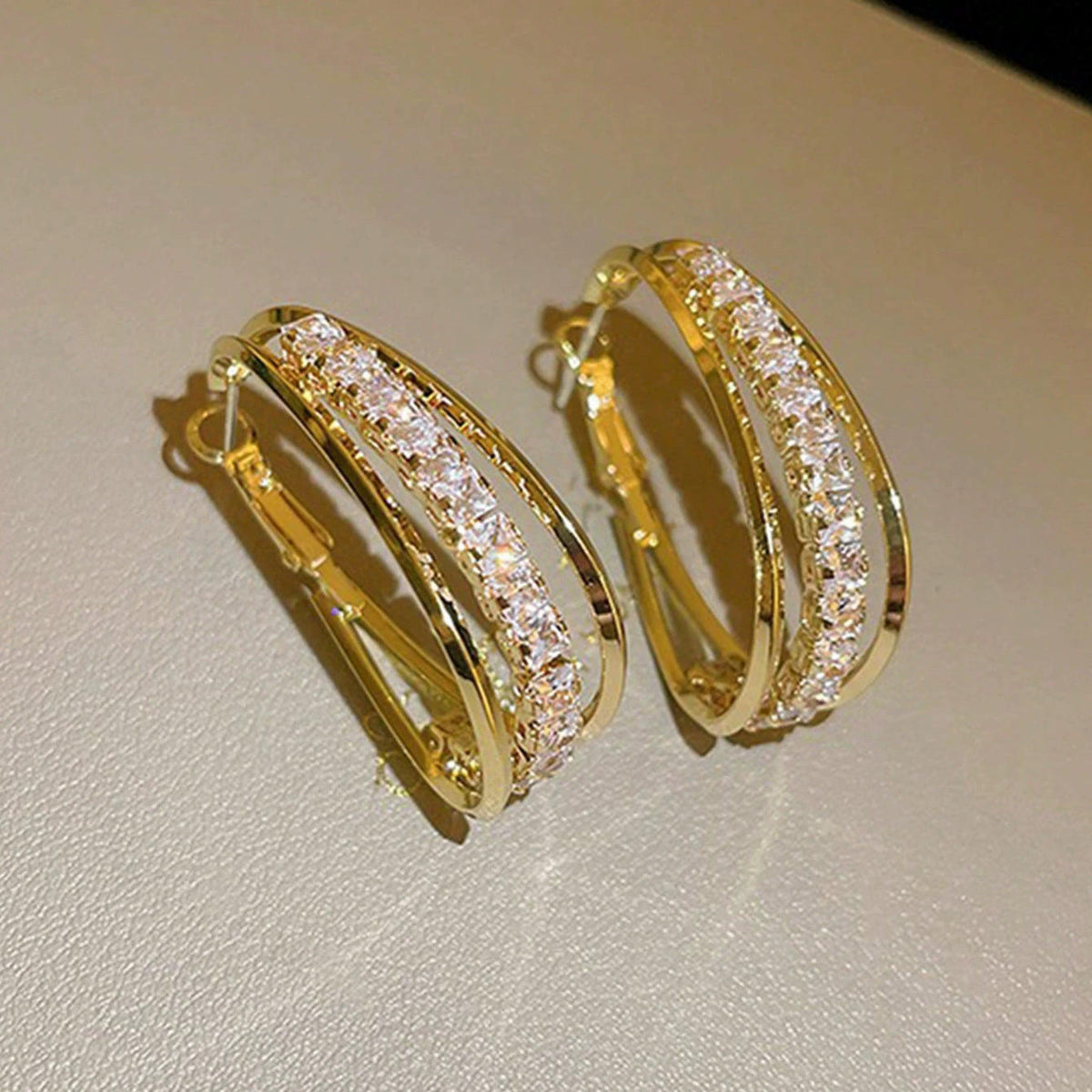 Crystal HOOP Earrings for Women – Dangle Statement Jewellery