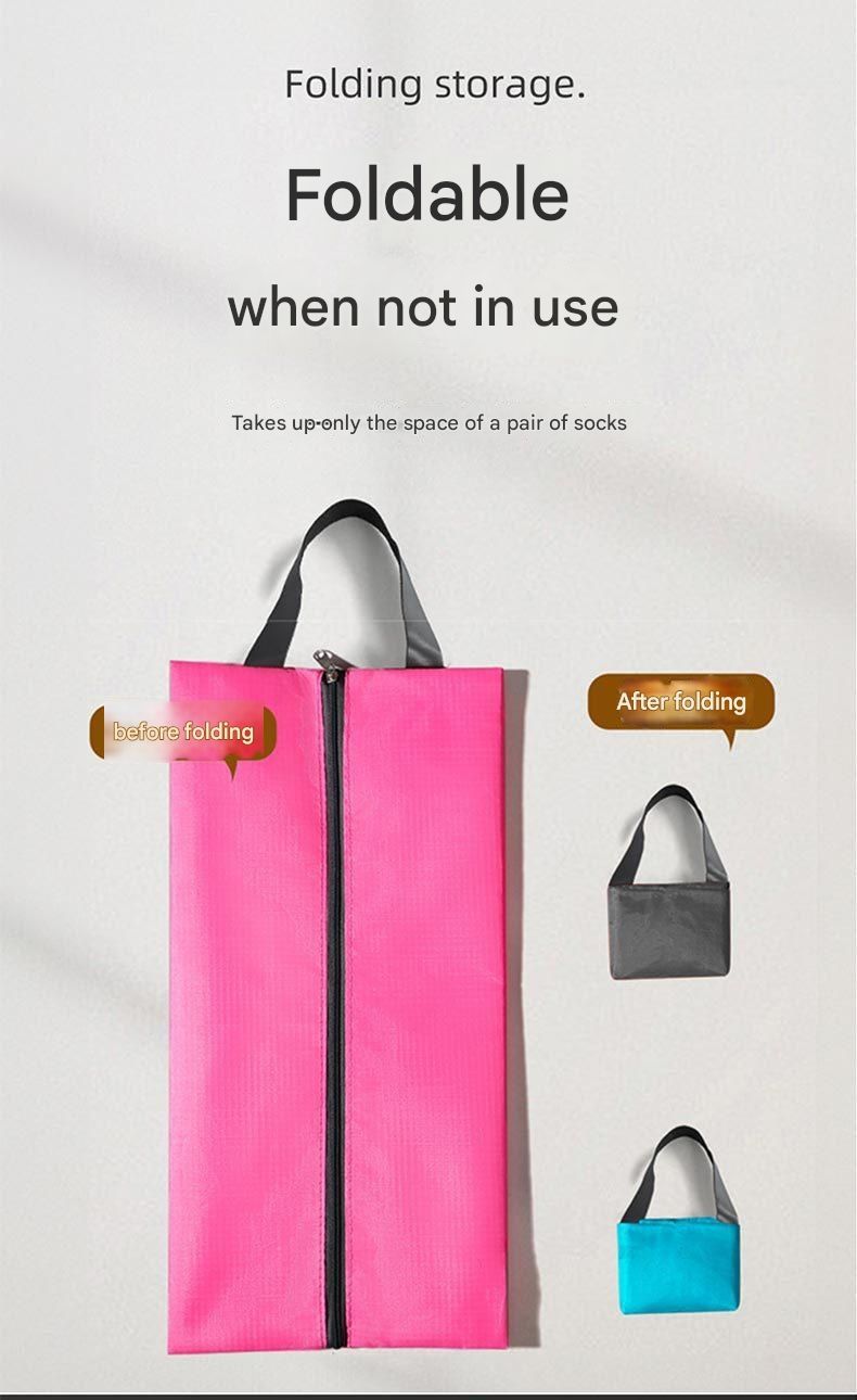 Portable Shoe Storage Bags Travel Shoe Cover Pouch Pocket Unisex Zipper Organizer Bag Shoe Storage Pack