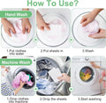50pcs Colour Catcher Sheet Absorption Paper Laundry Color Run Remove Sheet in Washing Machine Prevent Staining and Color Mixing