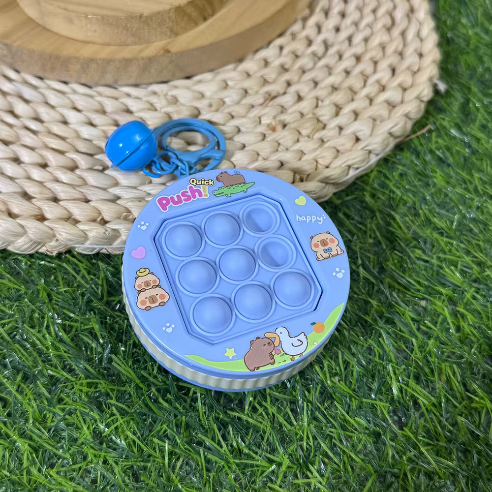 Creative Cartoon Style Keychain Toy Pendant Stress-Relieving Squeezing Fidget Gift Made of Lightweight Plastic