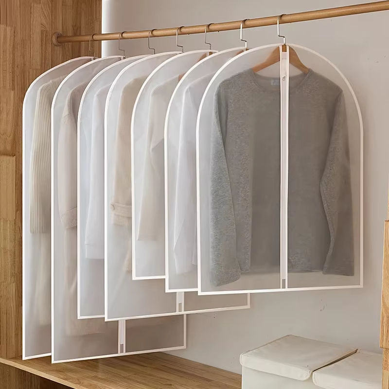 Fully Enclosed Dust Proof Garment Protector Cover Bag Durable Hanging Clothes Storage Zipper for Organizing Protecting Clothes