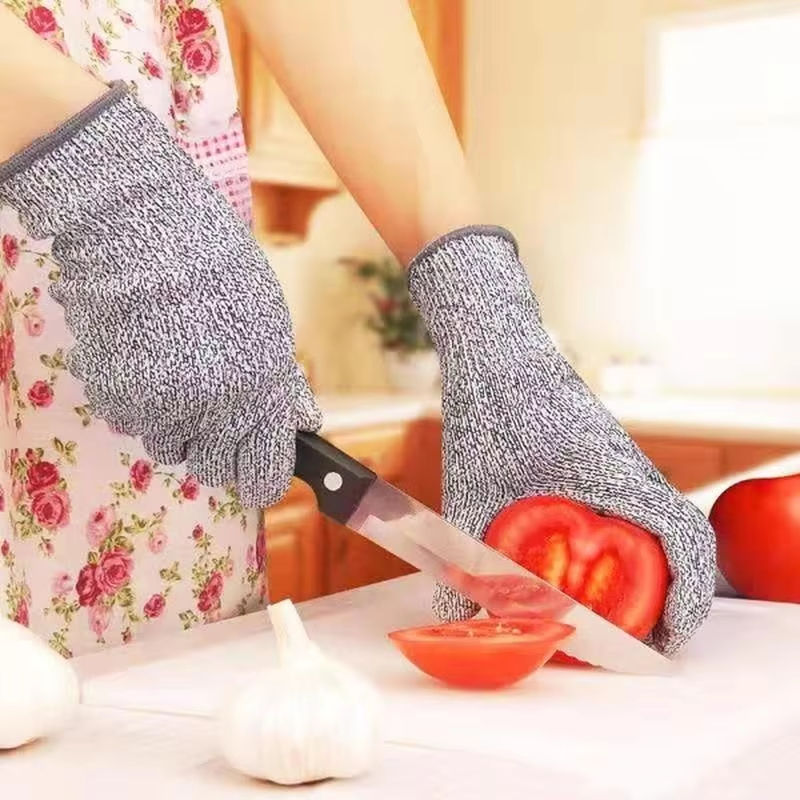 Level 5 Cut Proof Stab Resistant Kitchen Butcher Gloves Wire Metal Garden Safety Gloves Oyster Gardening Protective Gear