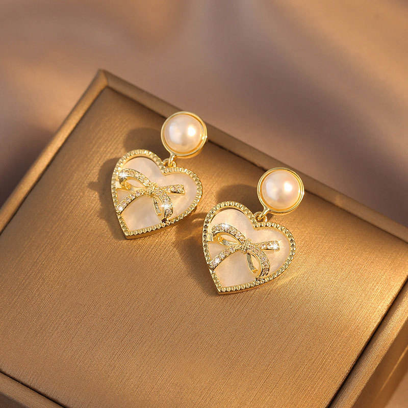 Heart Drop Earrings for Women – Dangle Statement Jewellery