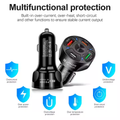Custom Dual 4 Port Car Charger Fast Charging 20w Mini Pd Car Charger for Phone Usb C Car Charger Adapter Quick 3.0
