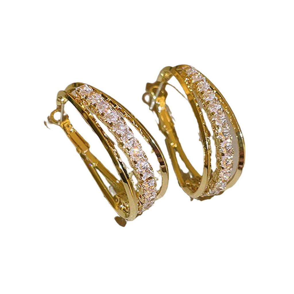 Crystal HOOP Earrings for Women – Dangle Statement Jewellery