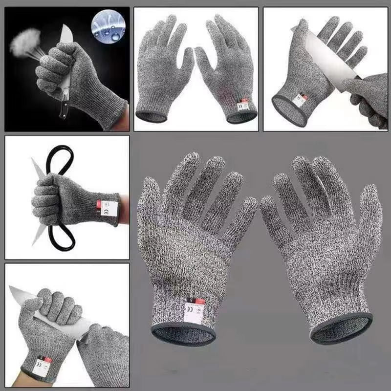 Level 5 Cut Proof Stab Resistant Kitchen Butcher Gloves Wire Metal Garden Safety Gloves Oyster Gardening Protective Gear