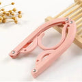 High Quality Plastic Folding Clothes Hangers Mixed Colors Portable Travel and Household Multifunctional Rack for Dryin