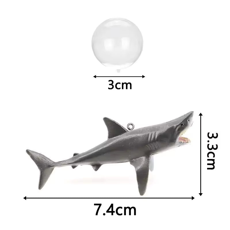 Floating Aquarium Decoration Ornament, Cute Fishing Shark Mini Fish Tank Landscape Accessories, Decorative Aquatic Tank Scenery
