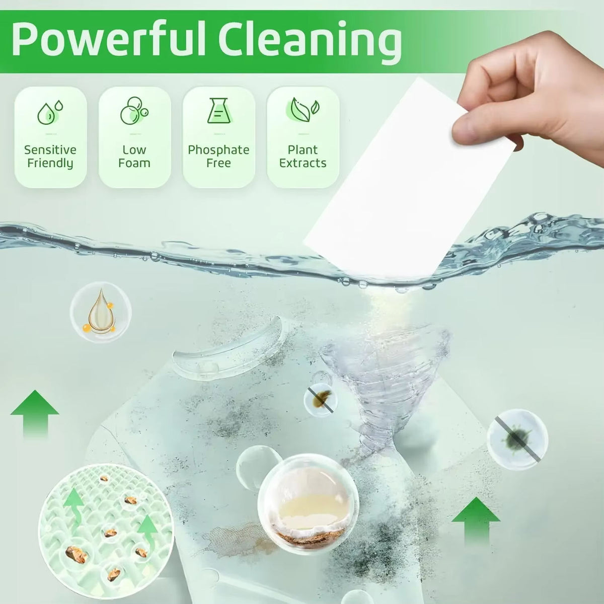 50pcs Colour Catcher Sheet Absorption Paper Laundry Color Run Remove Sheet in Washing Machine Prevent Staining and Color Mixing
