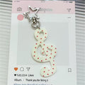 Msiches Custom Wave Dot Striped Musical Note Star Keychain Bag Pendant Accessories Creative Cute Fun Hanging Fashion Lover Gift