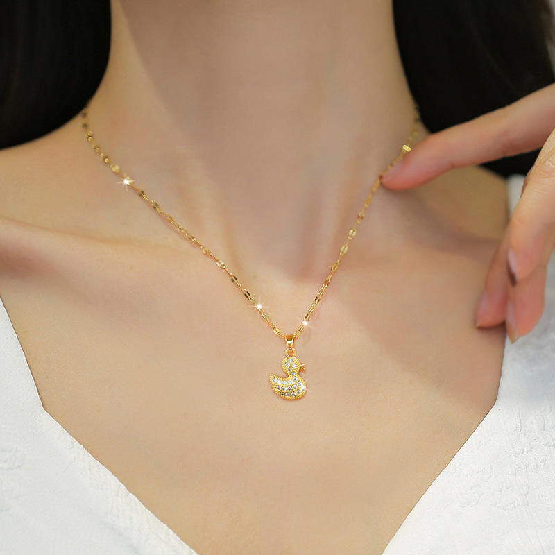 Cute Duck Luxury Elegant Necklace – Pendant for Women