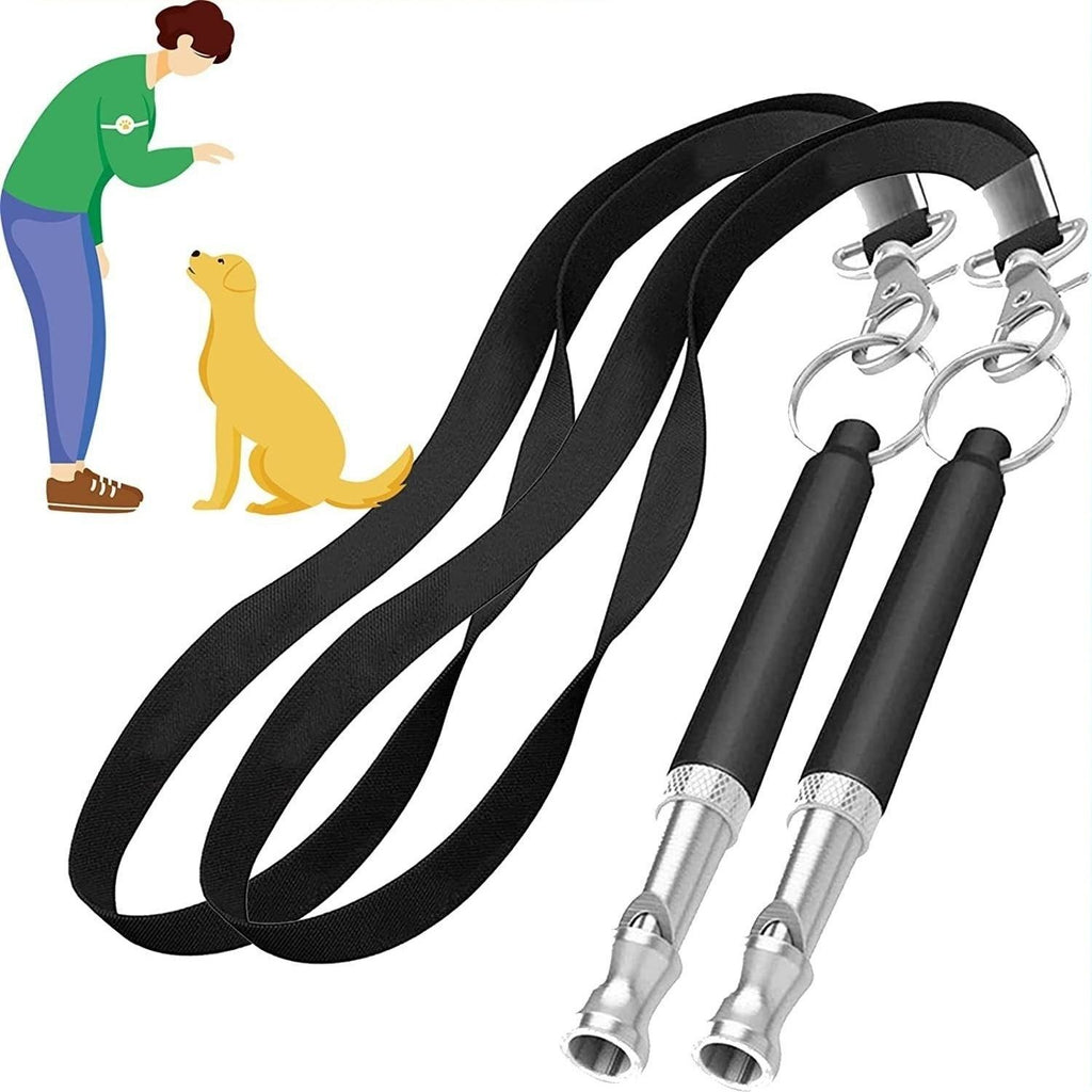 Dog Training Whistle with Neck Lanyard, High-Frequency Pet Recall & Command Training Flute, Portable Puppy Behaviour Training Accessory