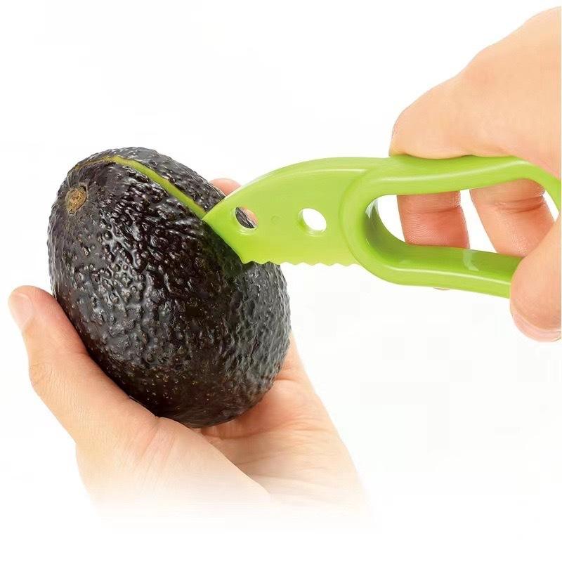 Multifunctional Plastic Knife Fruit & Vegetable Kitchen Tools Avocado Cutter Corer Butter Slicer Peeler Pulp Separator Accessory