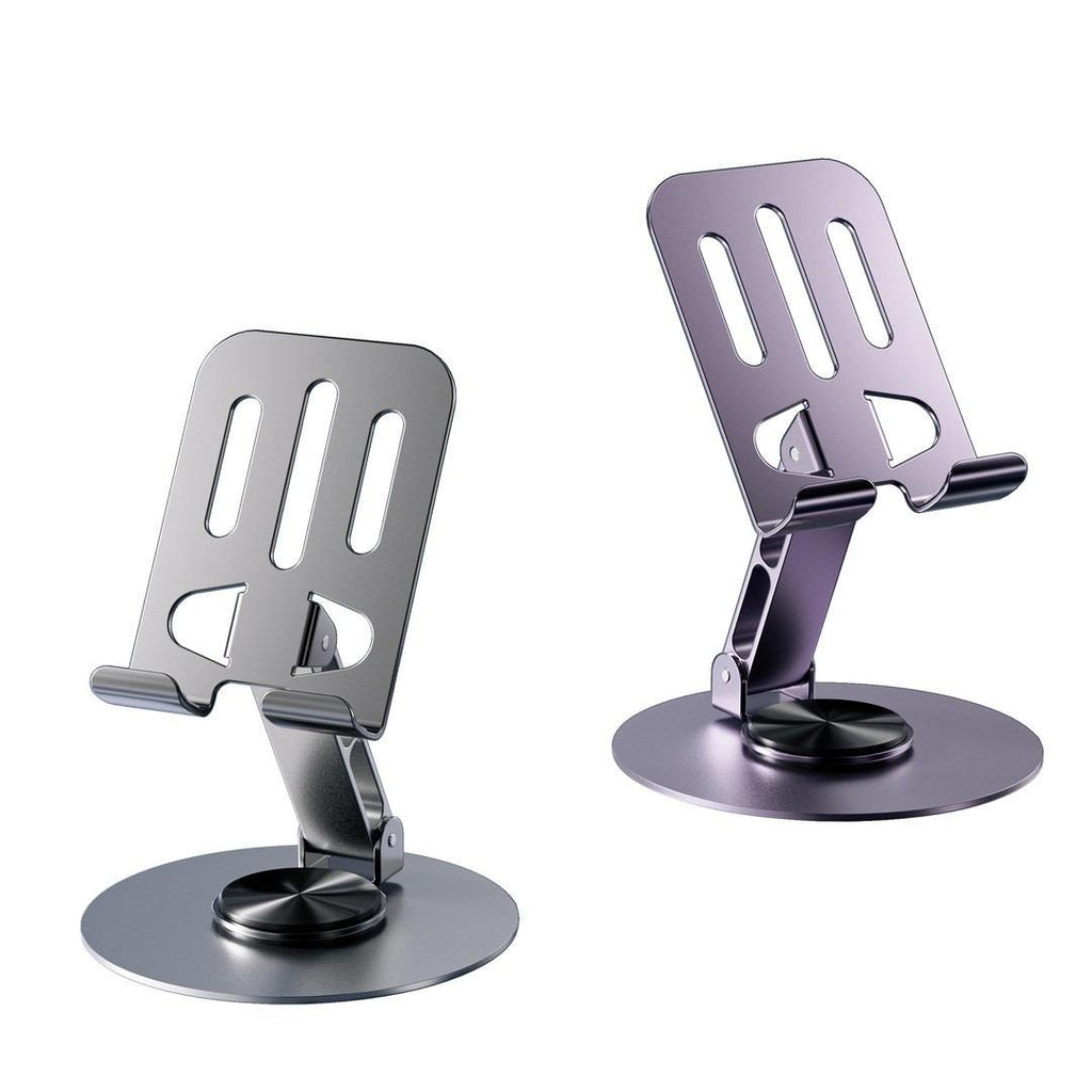 High-end Aluminum Alloy Rotating Foldable Tablet Stand Universal Desktop Stand for Phone Tablets for Binge-Watching Live
