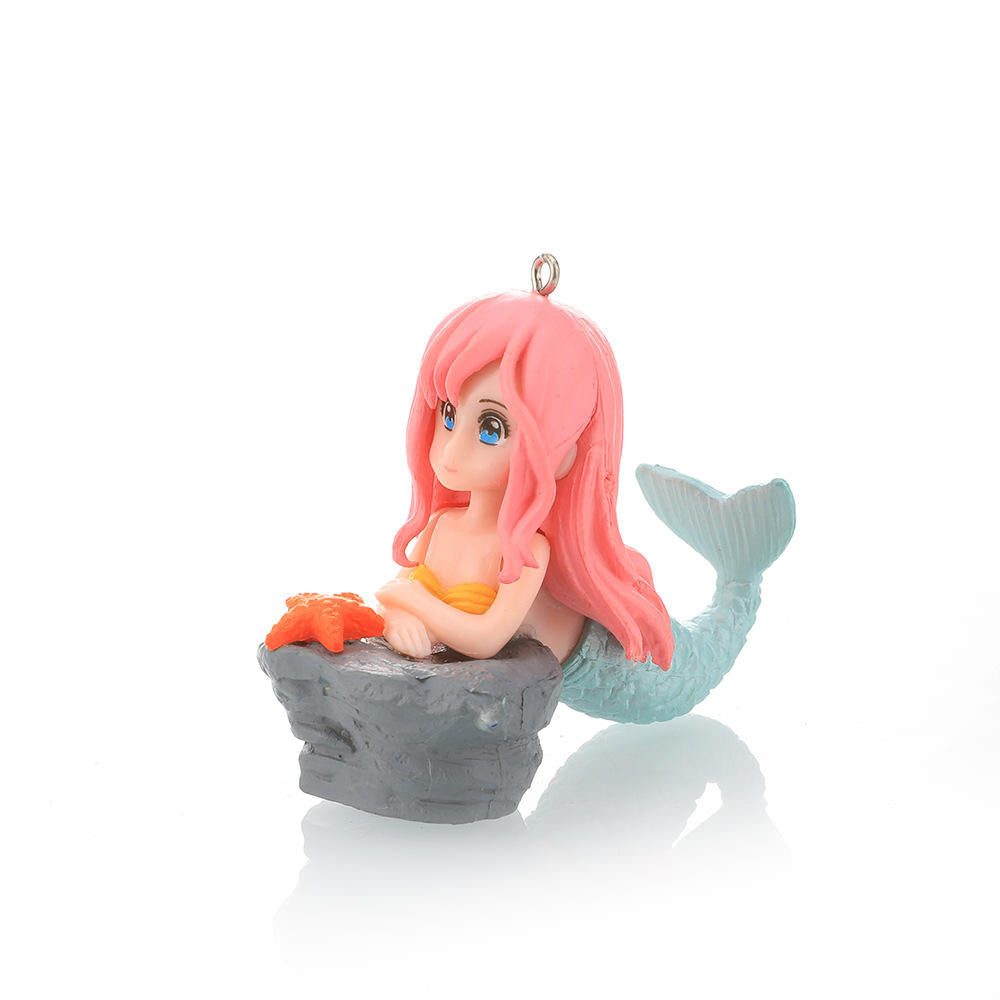 Mini PVC Shellfish Aquarium Ornament, Cute Colourful Micro Landscape Fish Tank Decoration, Small Aquatic Scenery Accessory in 4 Colours