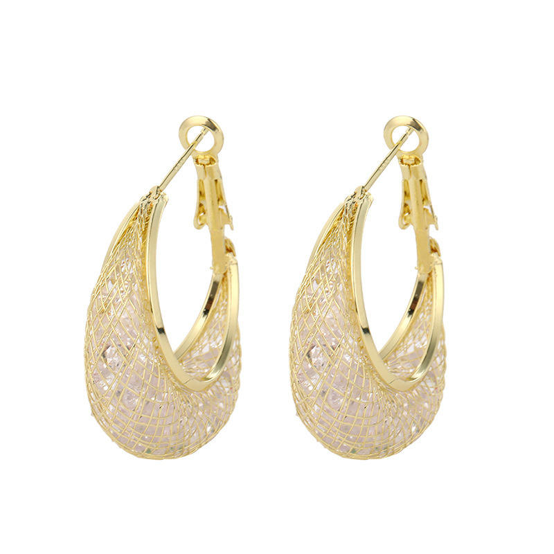 Crystal HOOP Earrings for Women – Dangle Statement Jewellery