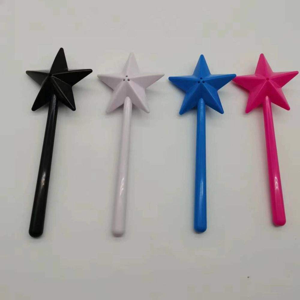 Magical Star Wand Spice Dispenser Set Portable Refillable Salt Pepper Shakers Plastic Seasoning Shakers for Kitchen BBQ Supplies