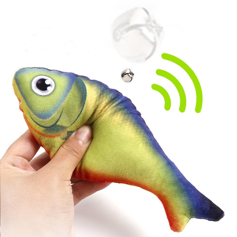 Realistic Fish-Shaped Catnip Plush Cat Toy, Soft Interactive Kicker & Chew Play Toy, Assorted Aquatic Fish Designs for Indoor Cats