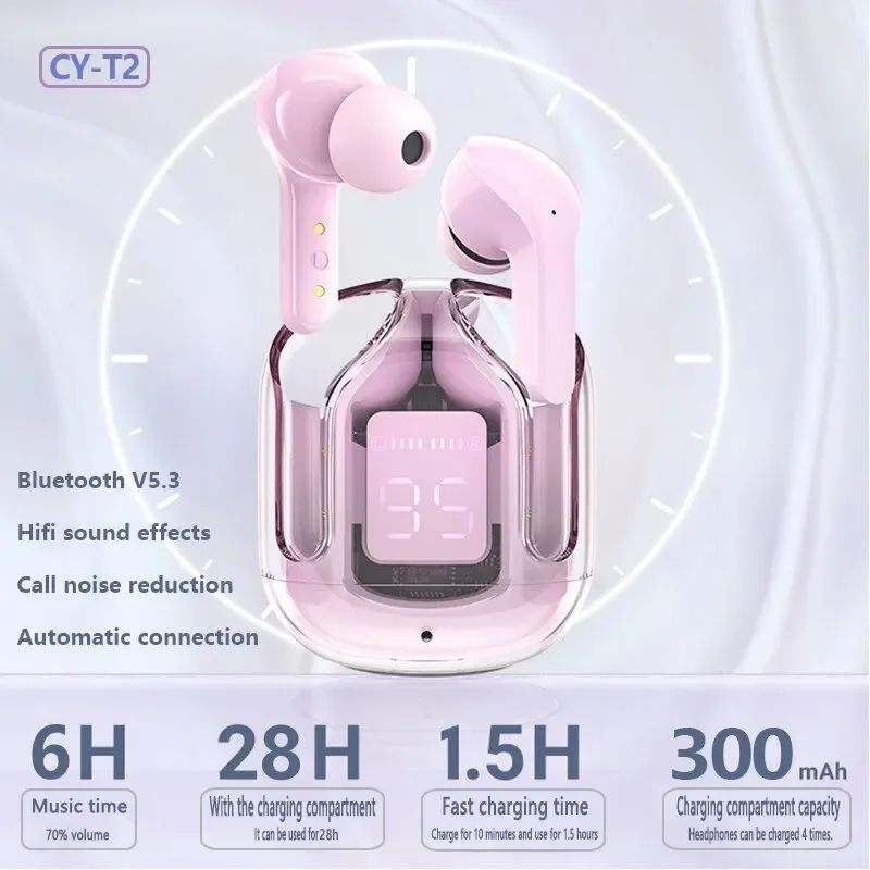 TWS Headset Wireless Headphones 5.1 Earphones Sport Stereo In-Ear Earbuds