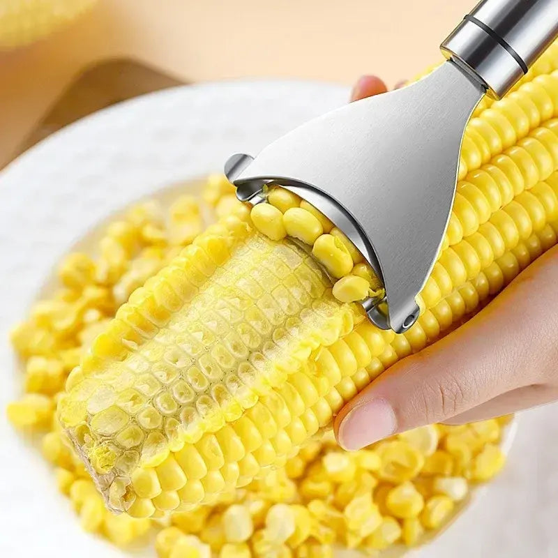 Kitchen Accessories Stainless Steel Manual Corncob Shaver Planer Thresher Corncob Stripper for Melon Fruit Fruit Vegetable Tools