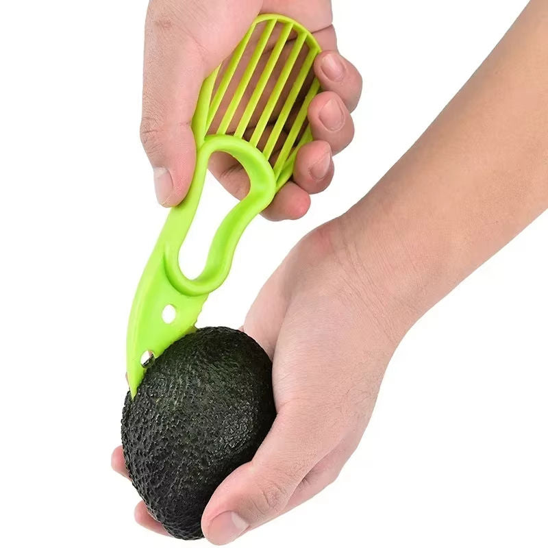 Multifunctional Plastic Knife Fruit & Vegetable Kitchen Tools Avocado Cutter Corer Butter Slicer Peeler Pulp Separator Accessory