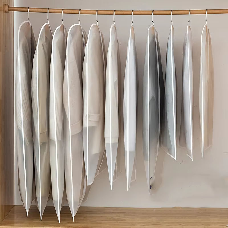 Fully Enclosed Dust Proof Garment Protector Cover Bag Durable Hanging Clothes Storage Zipper for Organizing Protecting Clothes