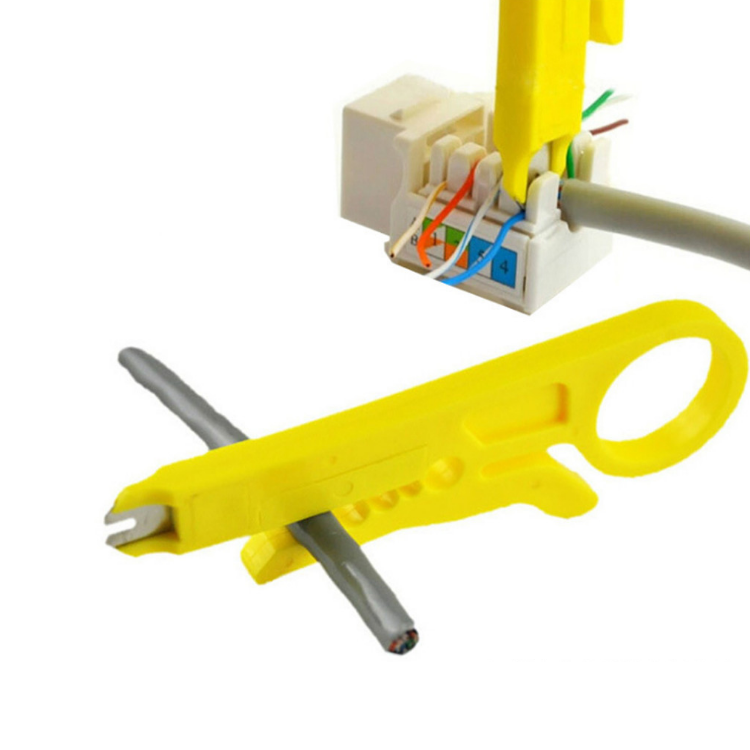 Yellow Hot Sold Power Cable Splitter Knife Internet Cable Cutter Mini Strippers Network UTP STP Cable Cutter