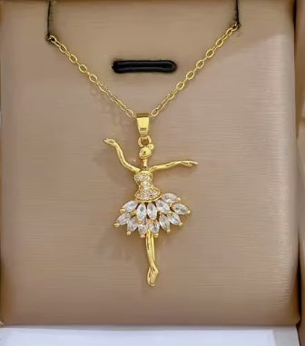 Ballerina Necklace – dancer Pendant for Women