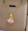 Heart Rose Necklace – Heart Rose Pendant for Women