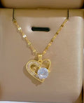 I love You Forever Heart Luxury Elegant Necklace – Pendant for Women