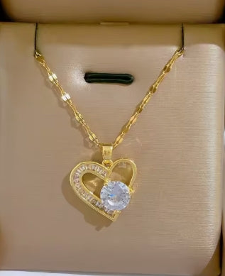 I love You Forever Heart Luxury Elegant Necklace – Pendant for Women