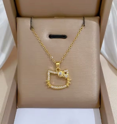 Cute Cat Luxury Elegant Necklace – Pendant for Women