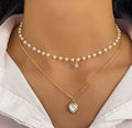 Double layer Heart Luxury Elegant Necklace – Heart Pendant for Women