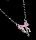Sweet Bow Pendant pink Luxury Elegant Necklace – Heart Pendant for Women