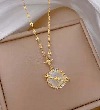 Moon Star Choker Cute Luxury Elegant Necklace – Pendant for Women