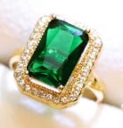 Green Golden Cute Luxury Elegant Ring – for Women