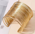 Women’s Boho Exaggerated Bracelet – golden Tone Adjustable Bracelet
