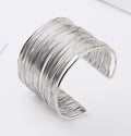 Women’s Boho Exaggerated Bracelet – Cool Metallic Tone Adjustable Bracelet
